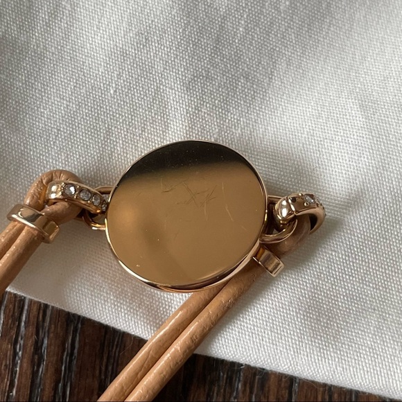 Fossil leather strap disc bracelet - Picture 4 of 4